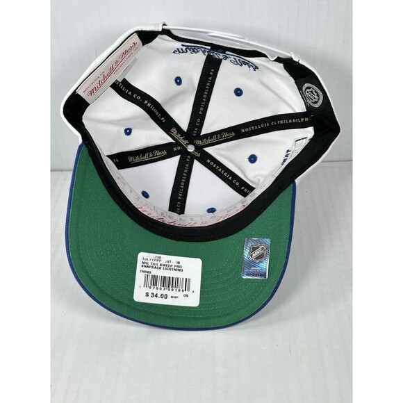 Mitchell & Ness Tampa Bay Lightning Tail Sweep Pro 20th Ani Snapback Hat Cap NWT - Picture 5 of 5